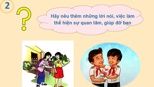 PowerPoint Đạo đức 2 Bài 7: Quan tâm, giúp đỡ bạn