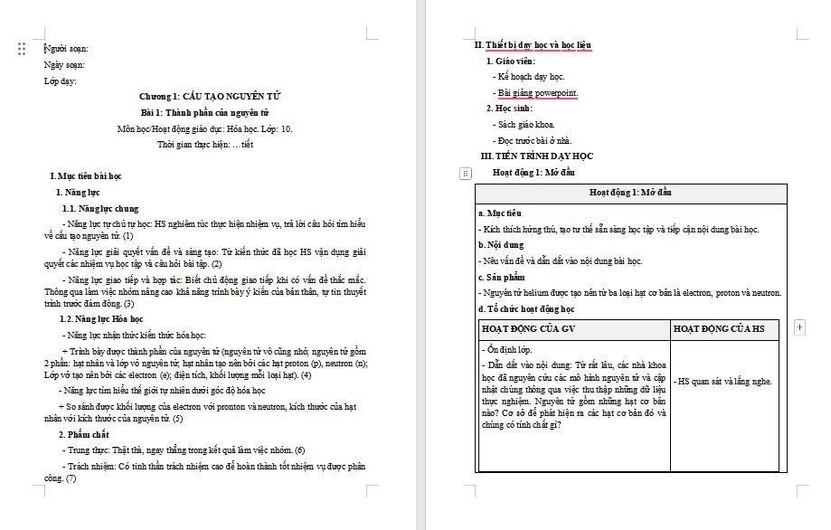 giáo án PowerPoint Hóa học 10 KNTT Bài 1