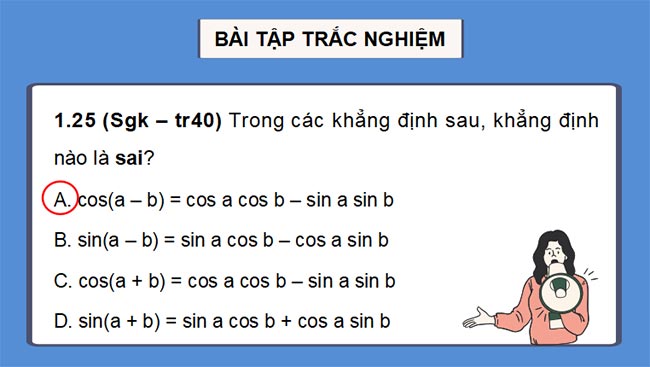 Giáo án PowerPoint Toán 11 Bài tập cuối chương 1