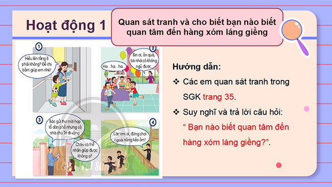 PowerPoint Đạo đức 3 Bài 7: Quan tâm đến hàng xóm láng giềng
