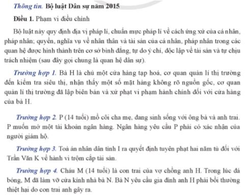 Giải Chuyên đề Kinh tế Pháp luật 11 Cánh diều bài 6