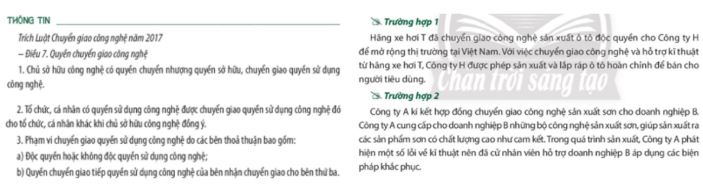 Giải Chuyên đề Kinh tế Pháp luật 11 Chân trời sáng tạo bài 5