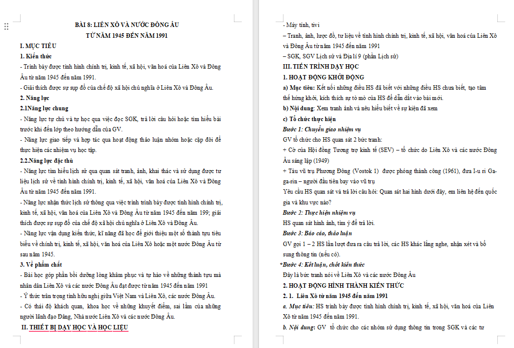 Giáo án PowerPoint Lịch sử 9 Bài 8 Kết nối tri thức