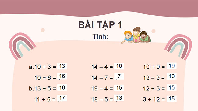 PowerPoint Toán 2: Ôn tập về phép cộng, phép trừ (không nhớ) trong phạm vi 100