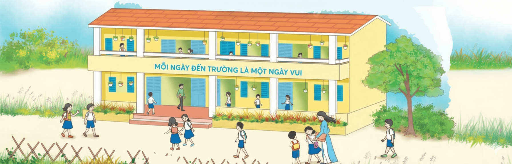 Bài 4: Hoa cỏ sân trường