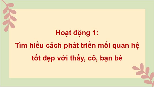 Xây dựng và phát triển nhà trường