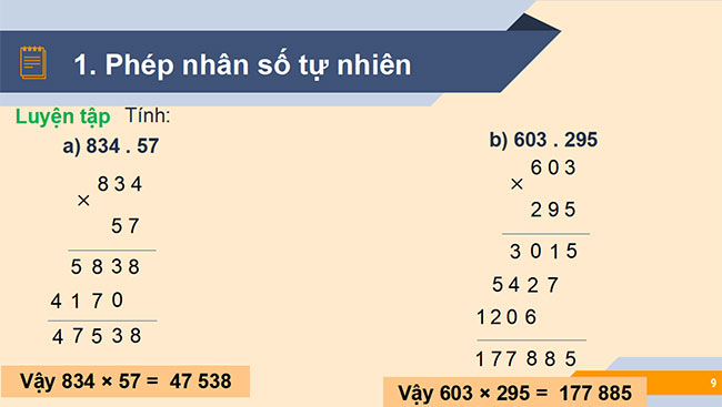 PowerPoint Toán 6 Bài 5: Phép nhân và phép chia số tự nhiên