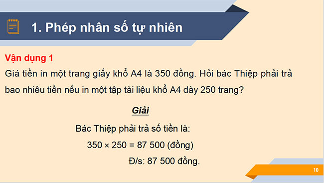 PowerPoint Toán 6 Bài 5: Phép nhân và phép chia số tự nhiên