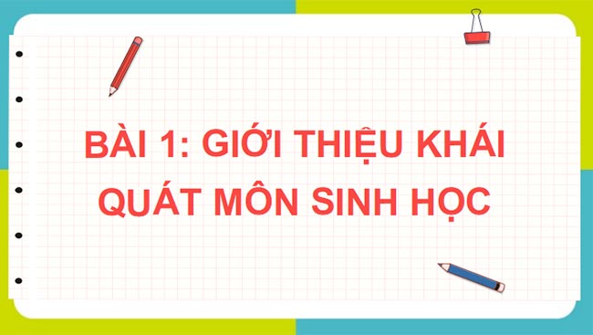PowerPoint Sinh học 10 Bài 1 Kết nối tri thức