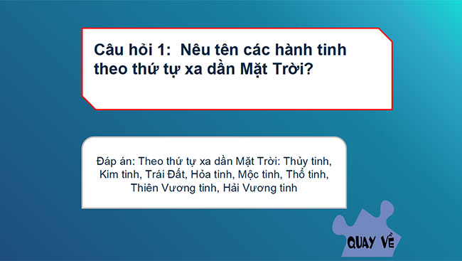 PowerPoint Bài 5: Trái Đất trong hệ Mặt Trời. Hình dạng và kích thước của Trái Đất