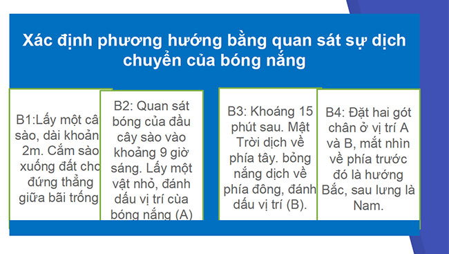 PowerPoint Bài 8: Xác định phương hướng ngoài thực địa