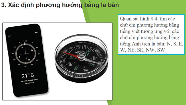 PowerPoint Bài 8: Xác định phương hướng ngoài thực địa
