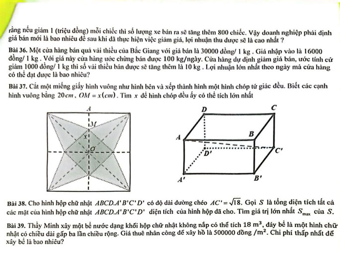 Đề cương ôn tập giữa học kì 1 Toán 9 năm 2025-2026  trường Lương Thế Vinh 
