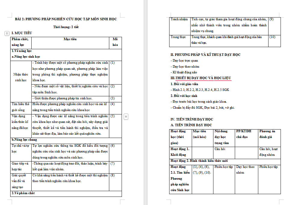 PowerPoint Sinh học 10 Kết nối Bài 2