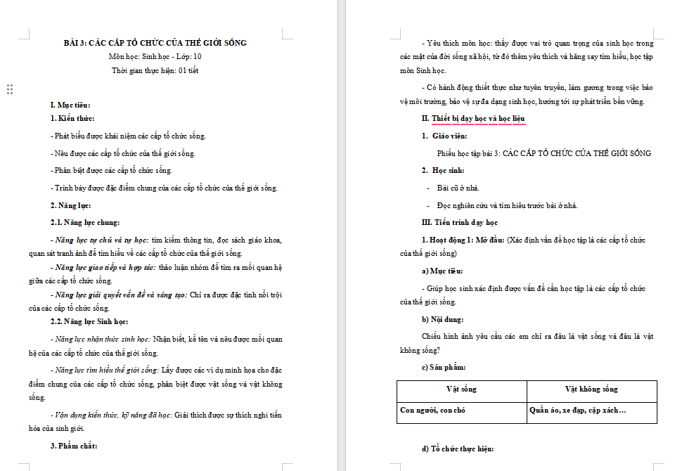 PowerPoint Sinh học 10 Kết nối Bài 3