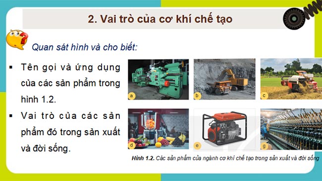 PowerPoint Công nghệ Cơ khí 11 Bài 1