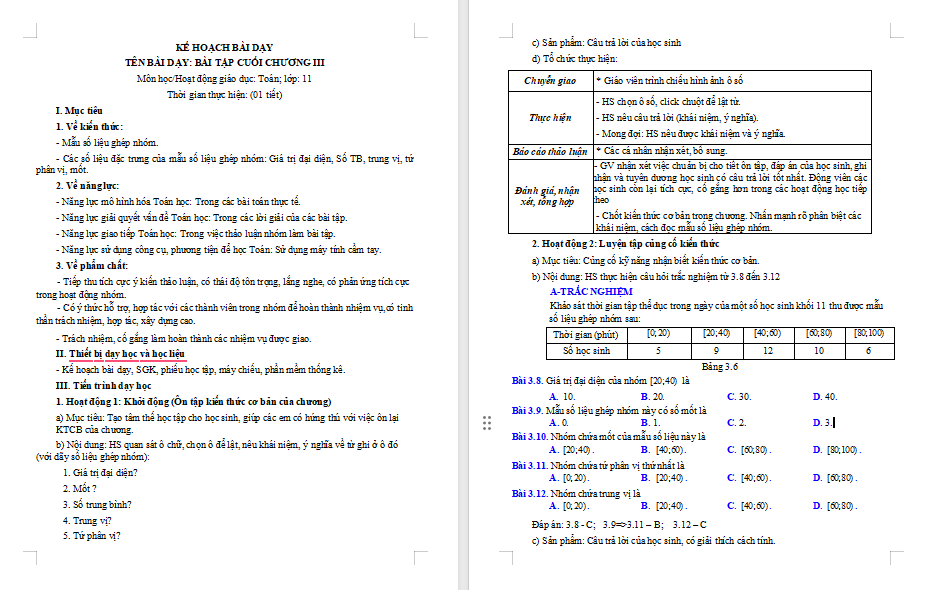 PowerPoint Toán 11 Bài tập cuối chương 1