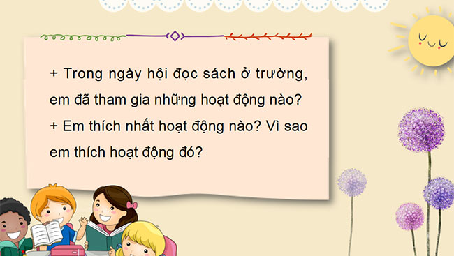 PowerPoint Tự nhiên và xã hội 2 Bài 7: Ngày hội đọc sách của chúng em