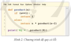 Giải Chuyên đề Tin học 11 Cánh diều bài 3: Thực hành thiết kế thuật toán đệ quy
