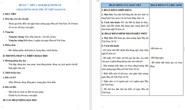 Giáo án Hoạt động trải nghiệm 2 Tuần 7