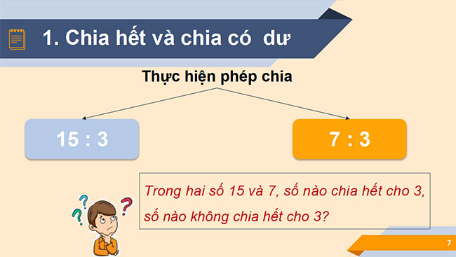 PowerPoint Toán 6 Bài 6: Chia hết và chia có dư. Tính chất chia hết của một tổng
