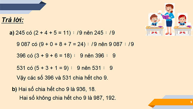 PowerPoint Toán 6 Bài 8: Dấu hiệu chia hết cho 3, cho 9