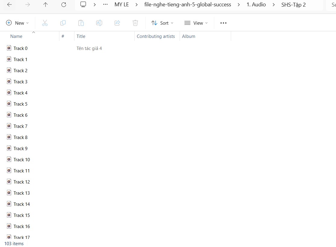 File nghe tiếng Anh 5 Global Success