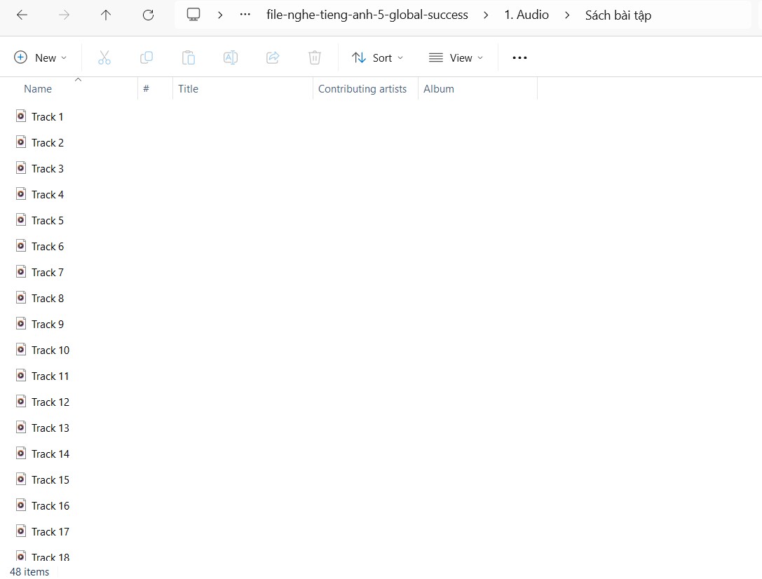 File nghe tiếng Anh 5 Global Success