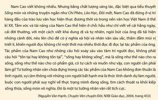 Soạn Chuyên đề Ngữ văn 11 Cánh diều phần 2: Yêu cầu và cách thức đọc một tác giả văn học