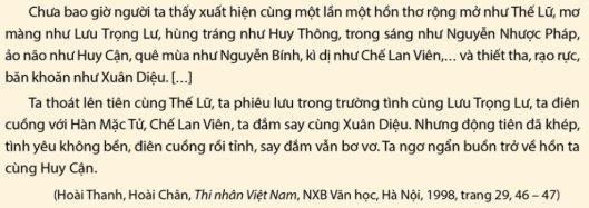 Soạn Chuyên đề Ngữ văn 11 Cánh diều phần 2: Yêu cầu và cách thức đọc một tác giả văn học