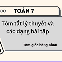 Tóm tắt lý thuyết và các dạng bài tập: Tam giác bằng nhau