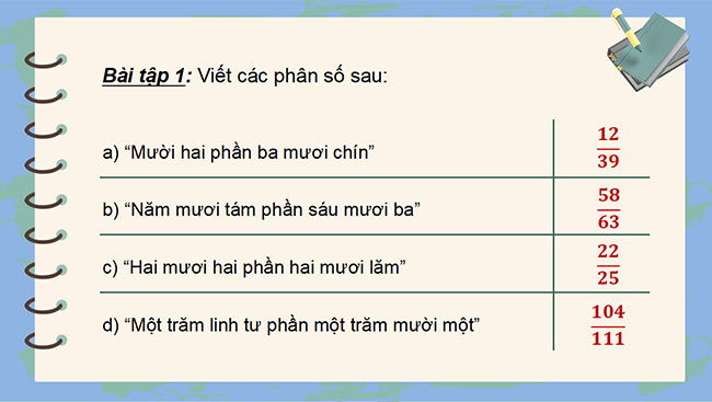 PowerPoint dạy thêm Toán 5 Bài 3: Ôn tập phân số