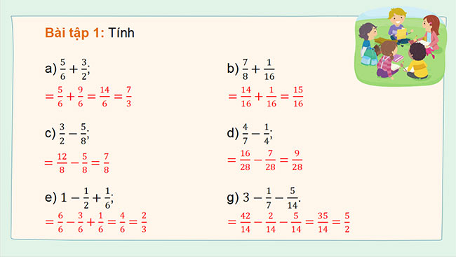 PowerPoint dạy thêm Toán 5 Bài 5: Ôn tập các phép tính với phân số