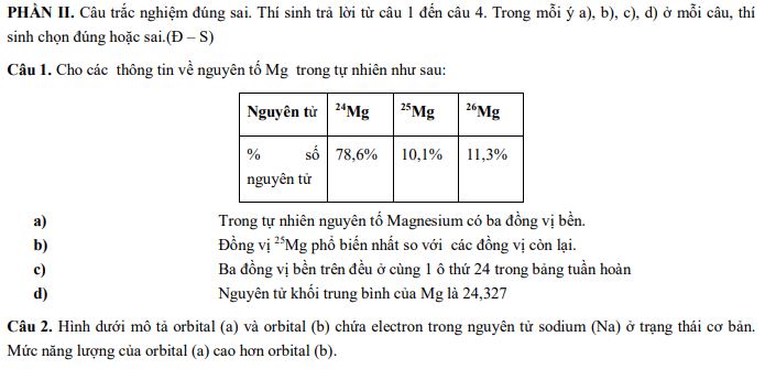 Đề thi giữa kì 1 Hóa 10 Kết nối tri thức - Đề 3