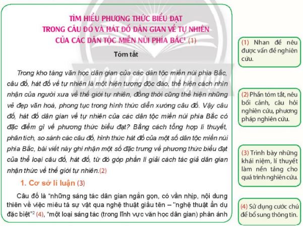 Soạn Chuyên đề Ngữ văn 10 Chân trời sáng tạo phần 2: Viết báo cáo và thuyết trình kết quả nghiên cứu về một vấn đề văn học dân gian
