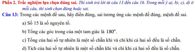 Bộ đề thi giữa học kì 1 Toán 10 Chân trời sáng tạo