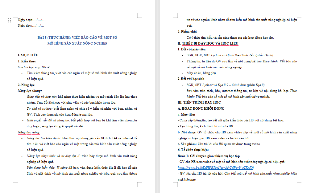 Giáo án PowerPoint Địa lí 9 Cánh diều Bài 5