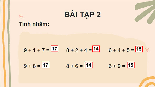 PowerPoint Toán 2: Luyện tập trang 22