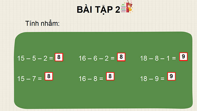 PowerPoint Toán 2: Luyện tập trang 34