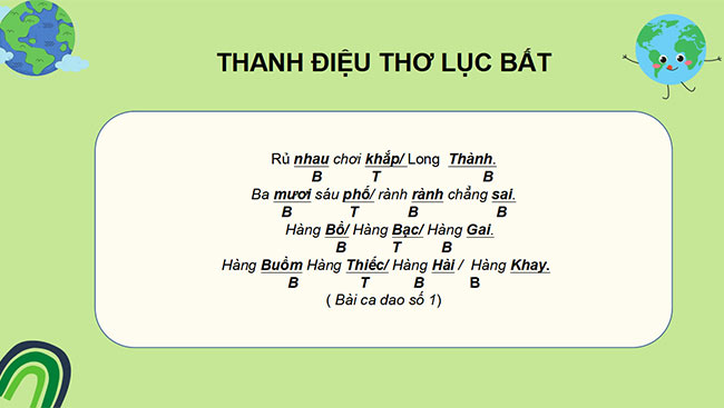 PowerPoint Ngữ văn 6 Bài 3: Những câu hát dân gian về vẻ đẹp quê hương