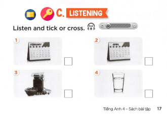 Sách bài tập tiếng Anh lớp 4 unit 4 My birthday party minh họa 6