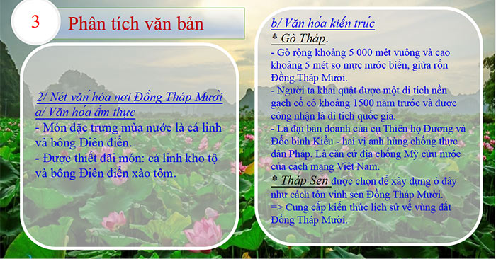 PowerPoint Ngữ văn 6 Bài 3: Đồng Tháp Mười mùa nước nổi