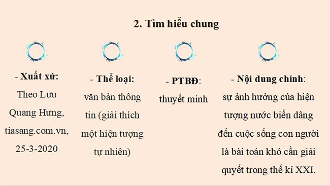 PowerPoint Ngữ văn 8 Bài 3: Nước biển dâng bài toán khó cần giải trong thế kỉ XXI