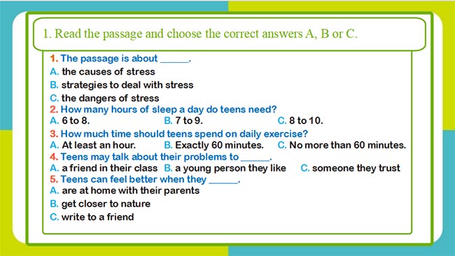 Giáo án PowerPoint Tiếng Anh 8 Review 1: Skills