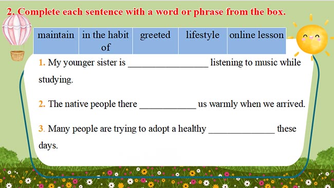 Tiếng Anh 8 Unit 6: Looking Back