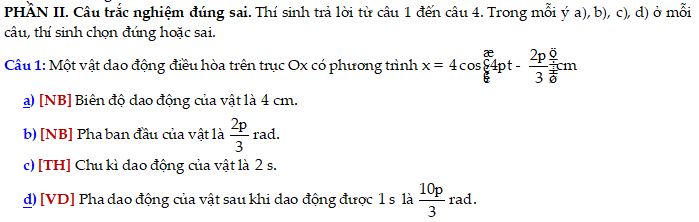 Đề thi Giữa học kì 1 môn Vật lý lớp 10