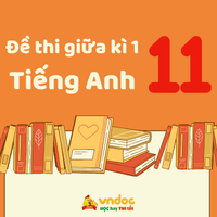 Đề thi giữa kì 1 tiếng Anh 11