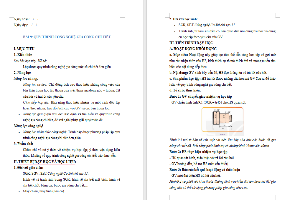 Giáo án PowerPoint Công nghệ 11 Bai-9