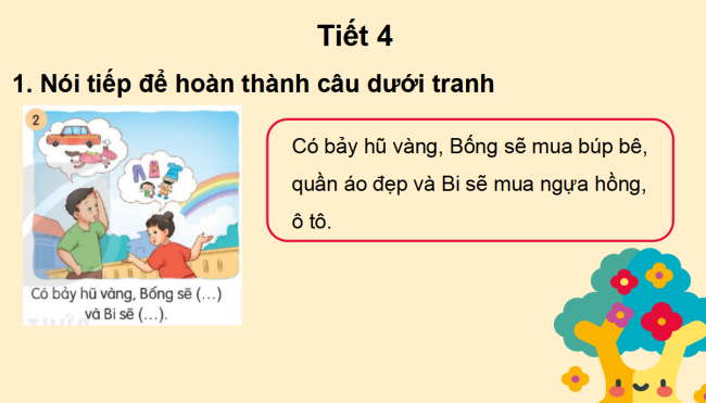 PowerPoint Tiếng Việt 2 Bài 3: Kể chuyện Niềm vui của Bi và Bống