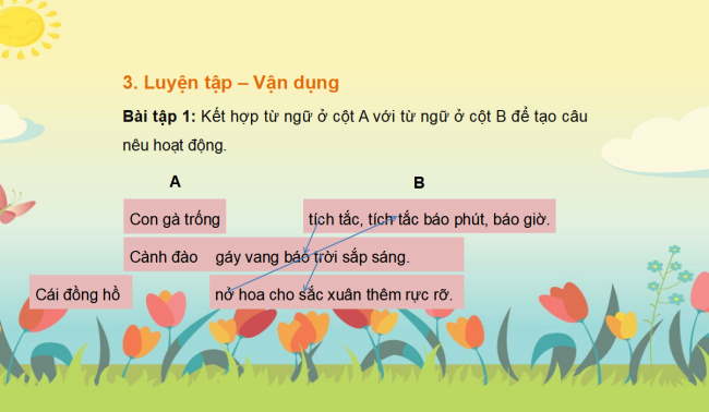 PowerPoint Tiếng Việt 2 Bài 4: Đọc Làm việc thật là vui